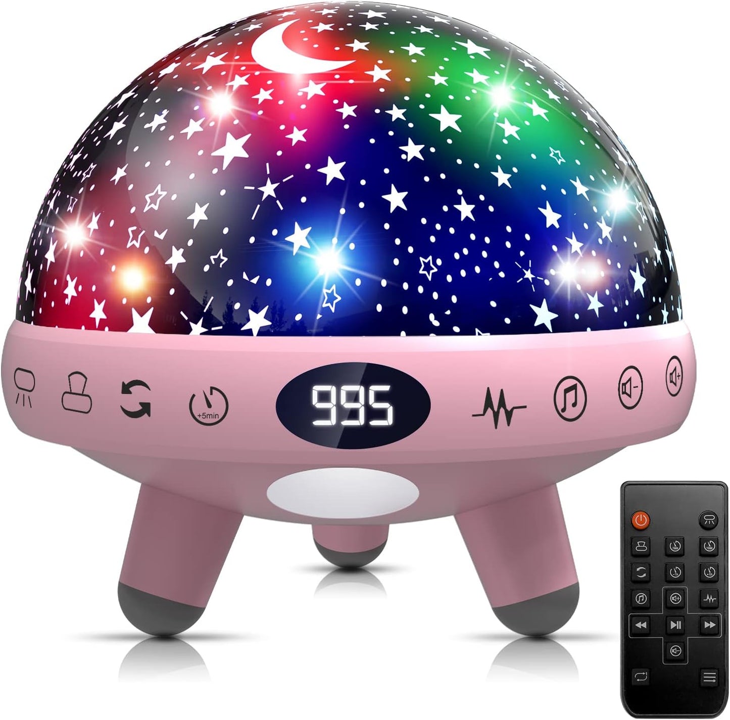 Baby Night Light Star Projector Sound Machine