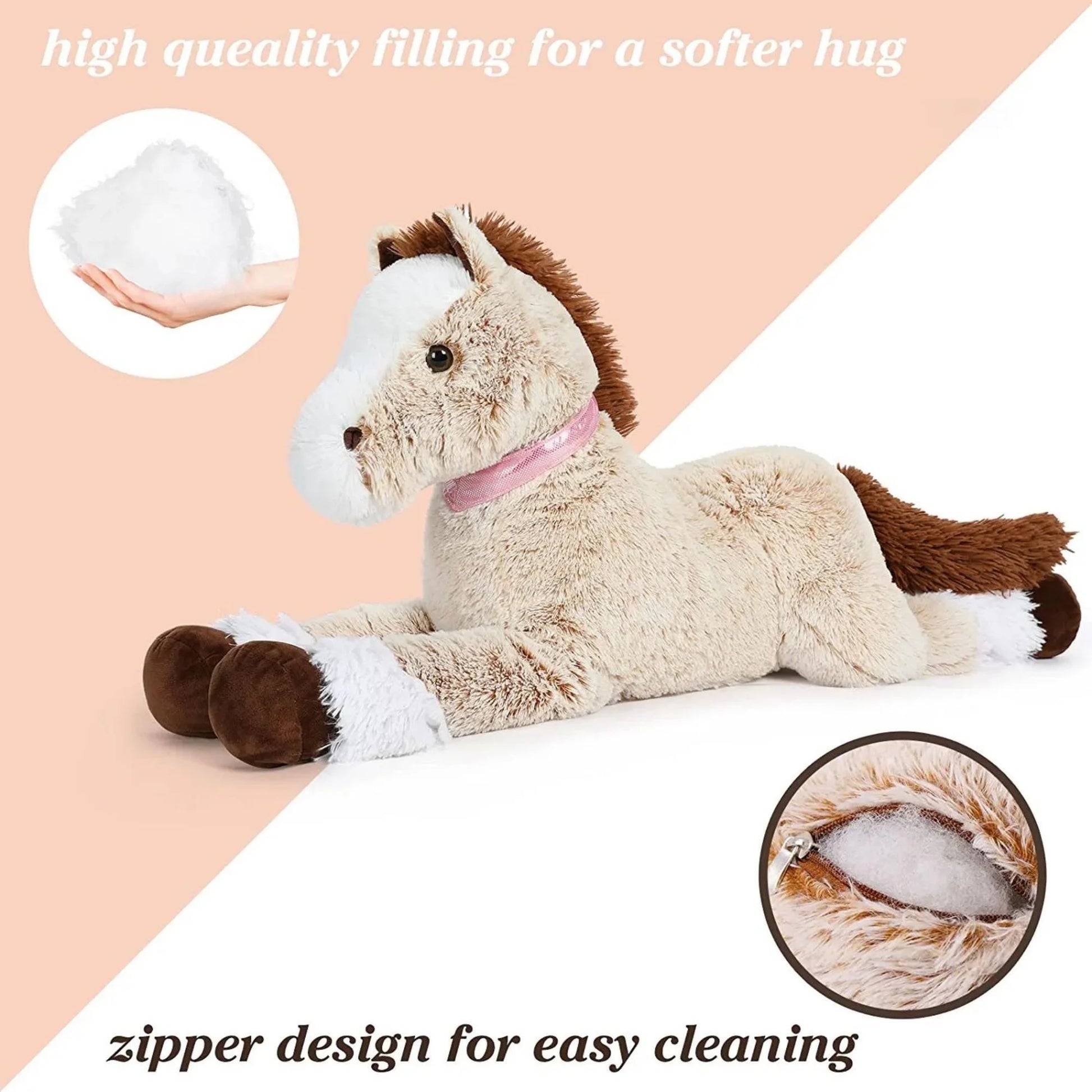 47'' Giant Horse Stuffed Animal Horse Plush Toy