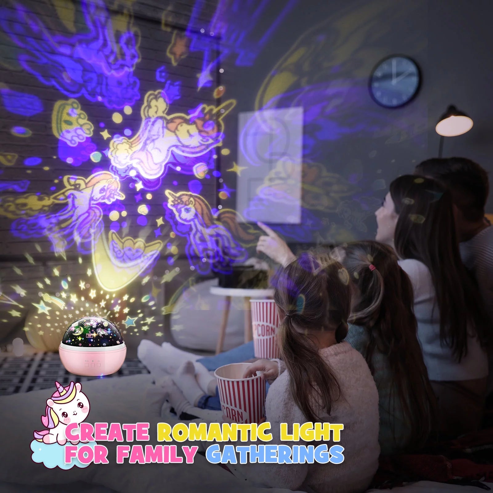 Unicorn Night Light Projector for Kids