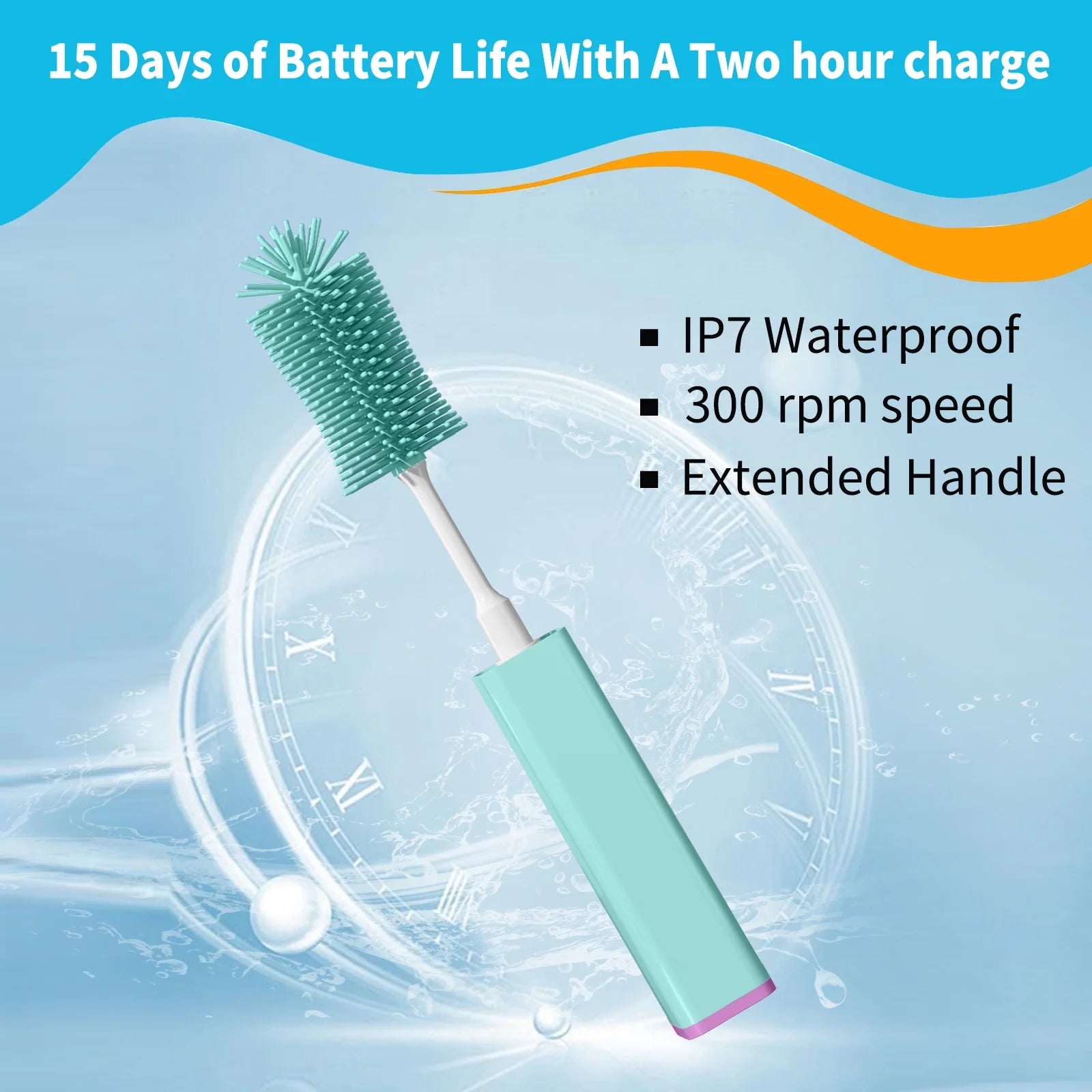 Electric Baby Bottle Brush Cleaner Set