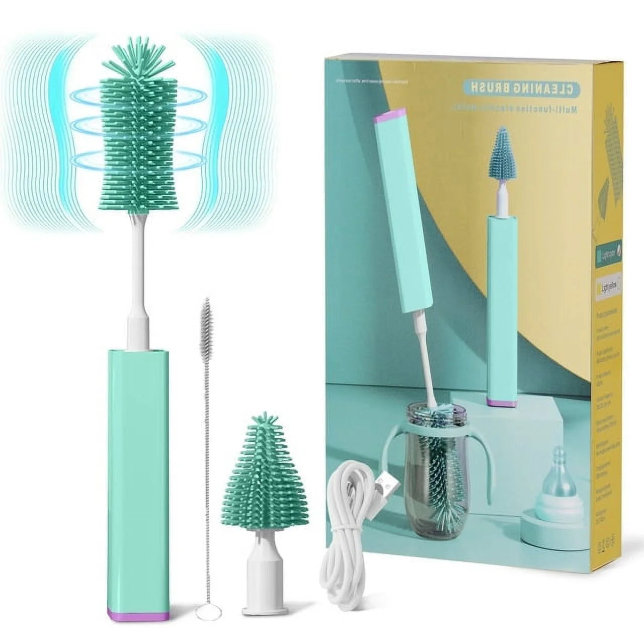 Electric Baby Bottle Brush Cleaner Set